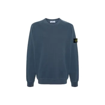 STONE ISLAND Logo Patch Crewneck Sweatshirt