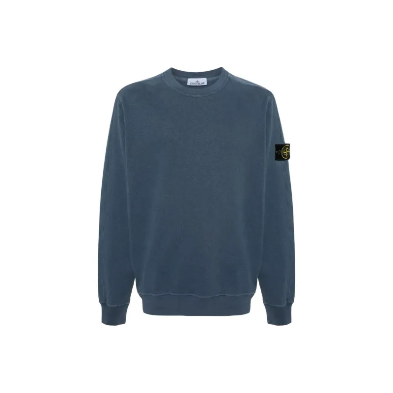STONE ISLAND Logo Patch Crewneck Sweatshirt-0