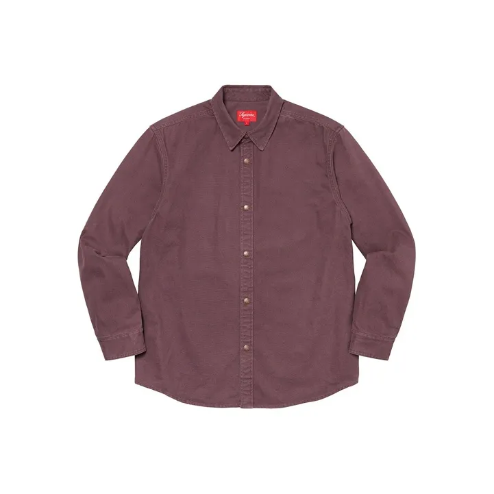 Supreme Logo Taping Work Shirt-4