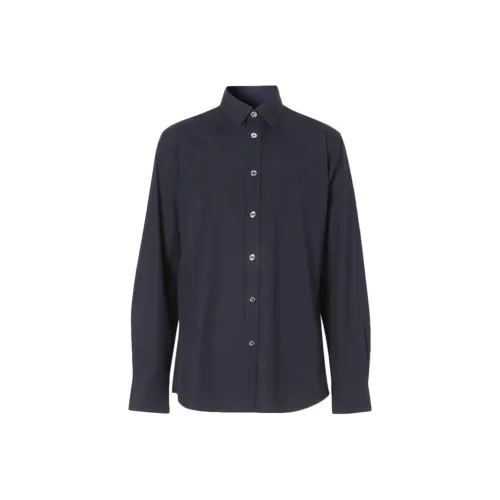 Burberry Shirts Men Marine Blue