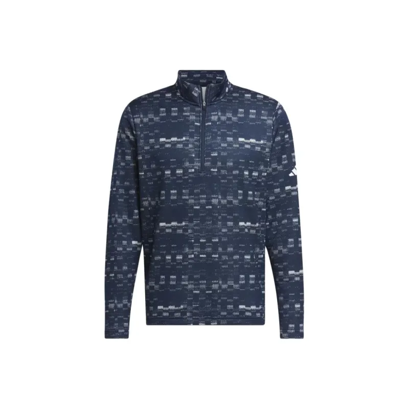 Adidas Free Shipping With AdiClub Core Printed Quarter Zip Pullover-0