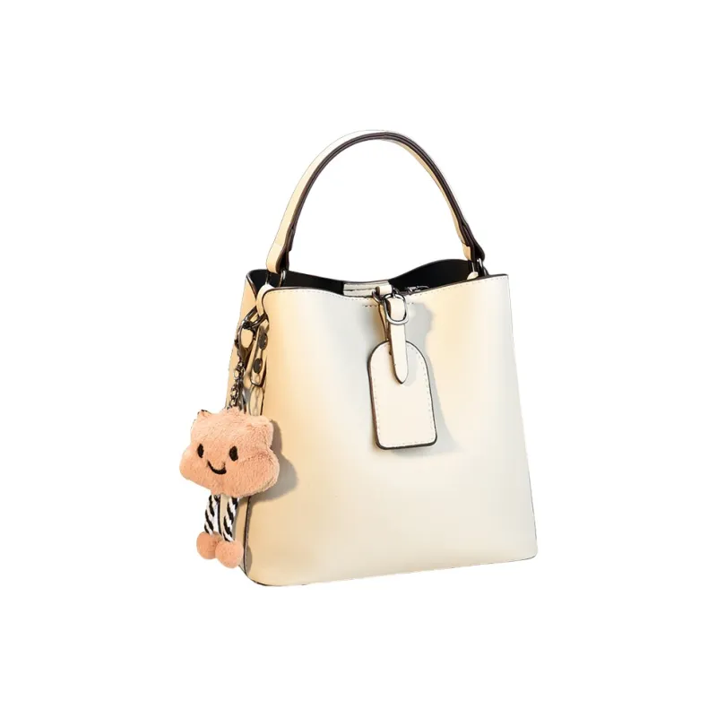Three Ducklings PU Shoulder Bag, Crossbody Bag, Handbag Regular Women's Black/Khaki/Earth Yellow/Ecru/Pink/Brown-1