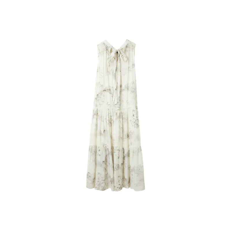 3COLOUR Sleeveless Dress Women's Black Rice Floral-1