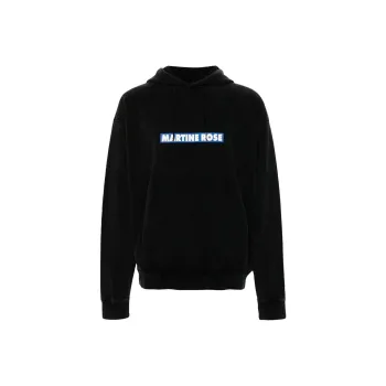 Martine Rose Logo Printed Drawstring Hoodie