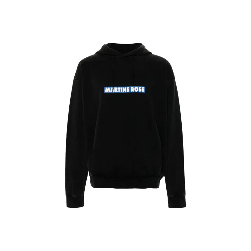 Martine Rose Logo Printed Drawstring Hoodie-0