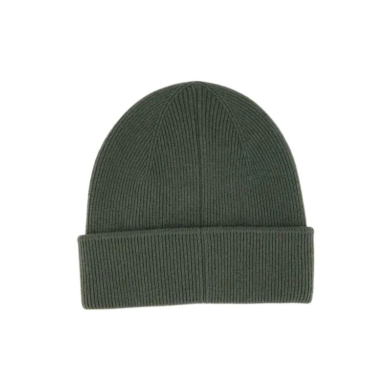 Fear Of God Logo Patch Ribbed Knit Beanie-1