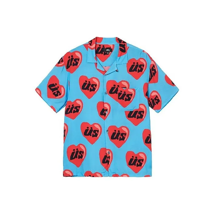 Stussy X Cactus Plant Flea Market Heart Short Sleeve Shirt-0