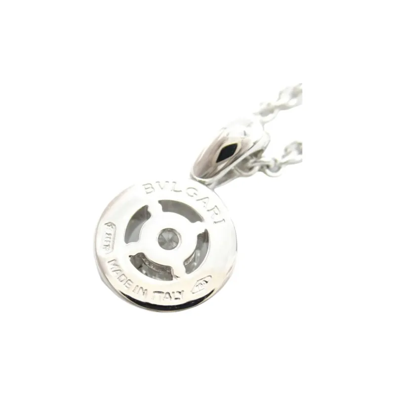 BVLGARI 2010s 18K White Gold Bulgari Bulgari Diamond Necklace-2