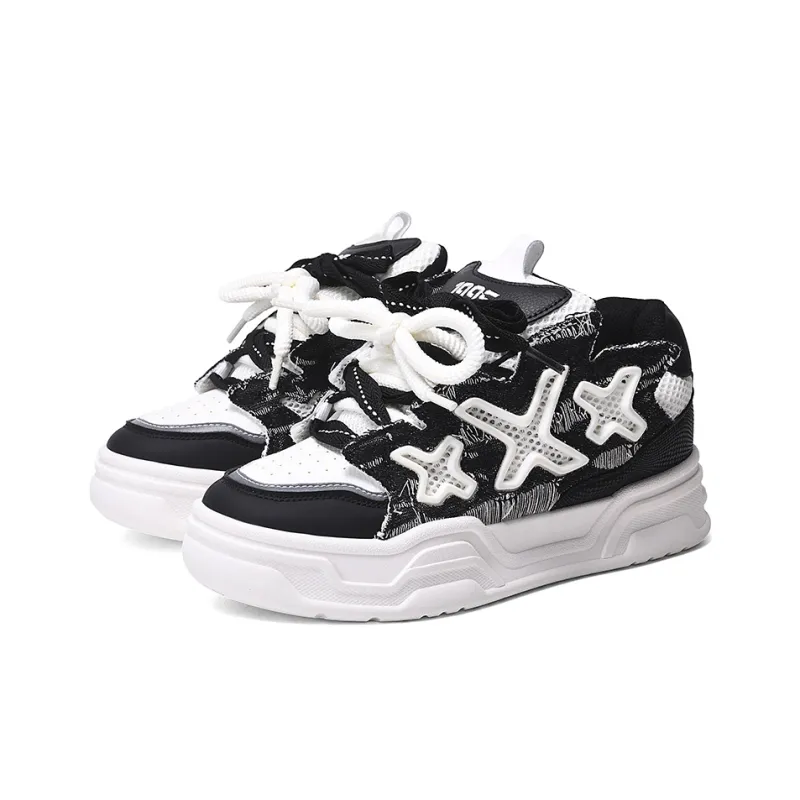 SUPEREDGE Coverage Slip Resistant And Abrasion Resistant Low Top Skateboard Shoes Men's White Black-2