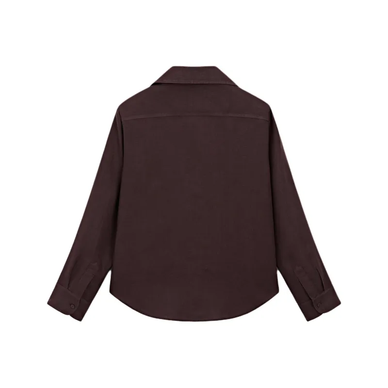Massimo Dutti Shirt Women's Dark Purple-1