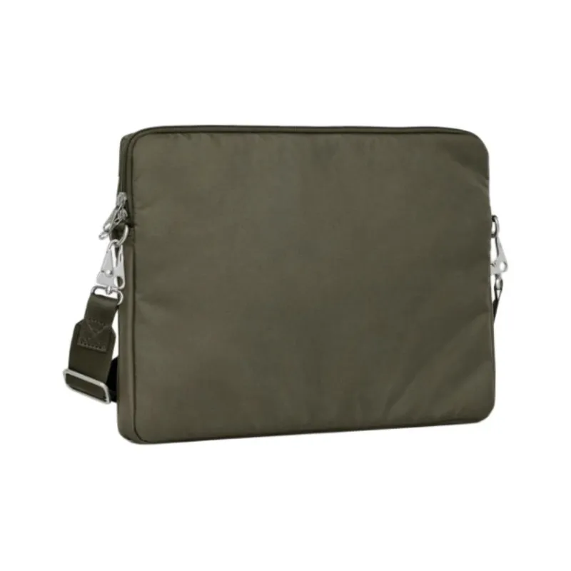 ARKET Polyamide Shoulder Bag, Crossbody Bag Unisex Black/Khaki Green-6
