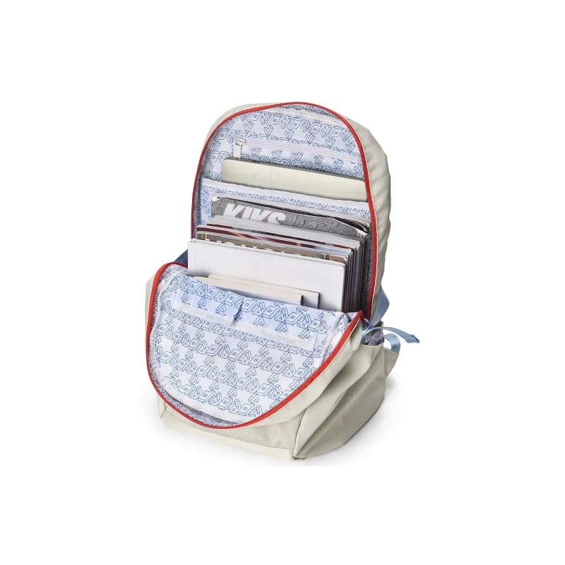 DRACONITE Polyester Student Backpack Regular Unisex White-11