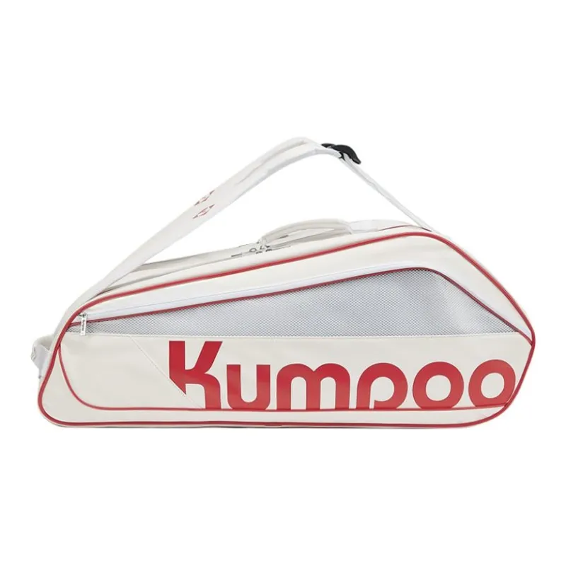 KUMPOO Badminton Racket Bags Multipurpose Strap White Red Unisex-0