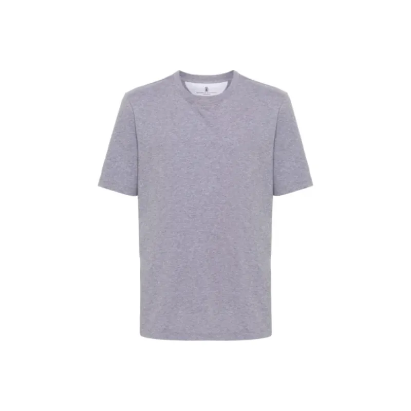 Brunello Cucinelli Mélange effect Cotton blend T shirt-0