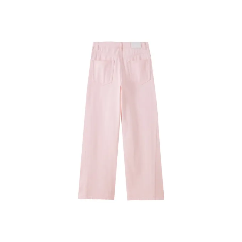 SHUIYUNJIAN Jeans Women's Light Pink-1
