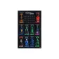 Alloy Frame Wall Hanging Background Board | Not Included Building Blocks