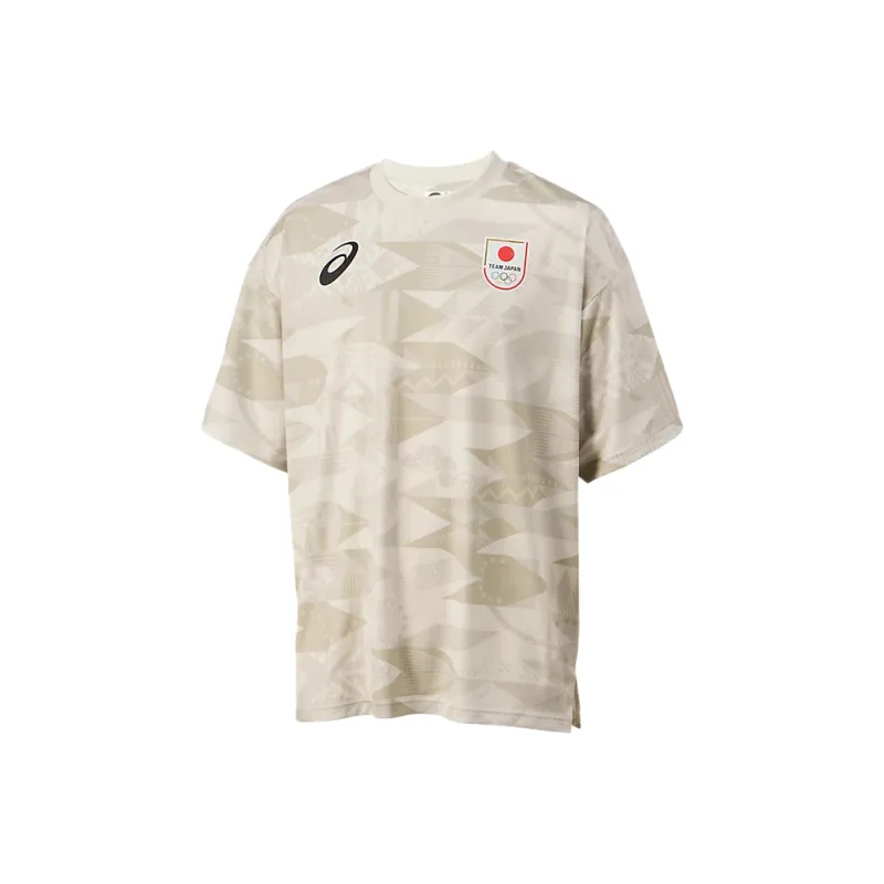 Asics Japanese Athletics Team Olympic Series T-Shirt Unisex Birch-0