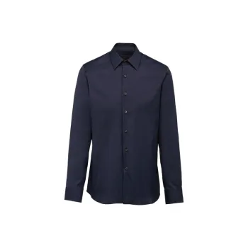 PRADA Shirts Men Navy Blue