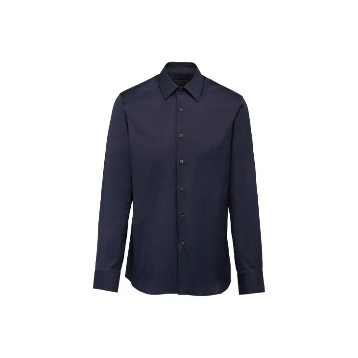 PRADA Shirts Men Navy Blue-0
