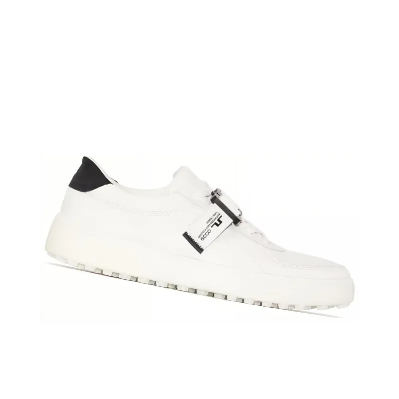 J Lindeberg x Ecco Wear-Resistant Low-Top Sports Casual Shoes Men's White-2