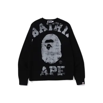 A BATHING APE Big College Crewneck