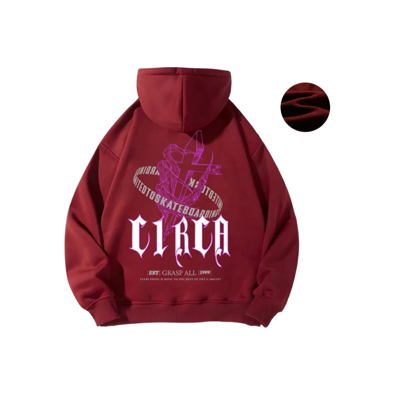 C1RCA American Luxury Streetwear Vintage Cross Letter Logo Print Sweatshirt Unisex-26