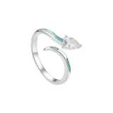 Glacier Serpent Women's Ring