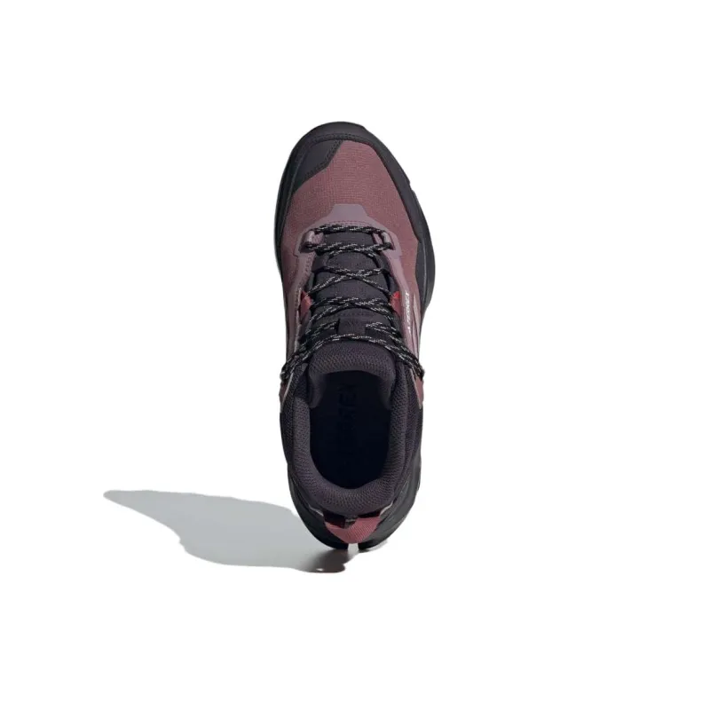 Adidas Terrex Ax4 Anti Slip Wear Resistant Mid Top Hiking Shoes Women's Red-3