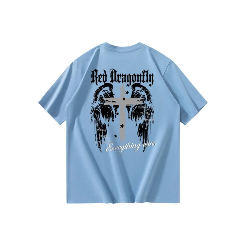 RED DRAGONFLY T Shirt Unisex Black-14