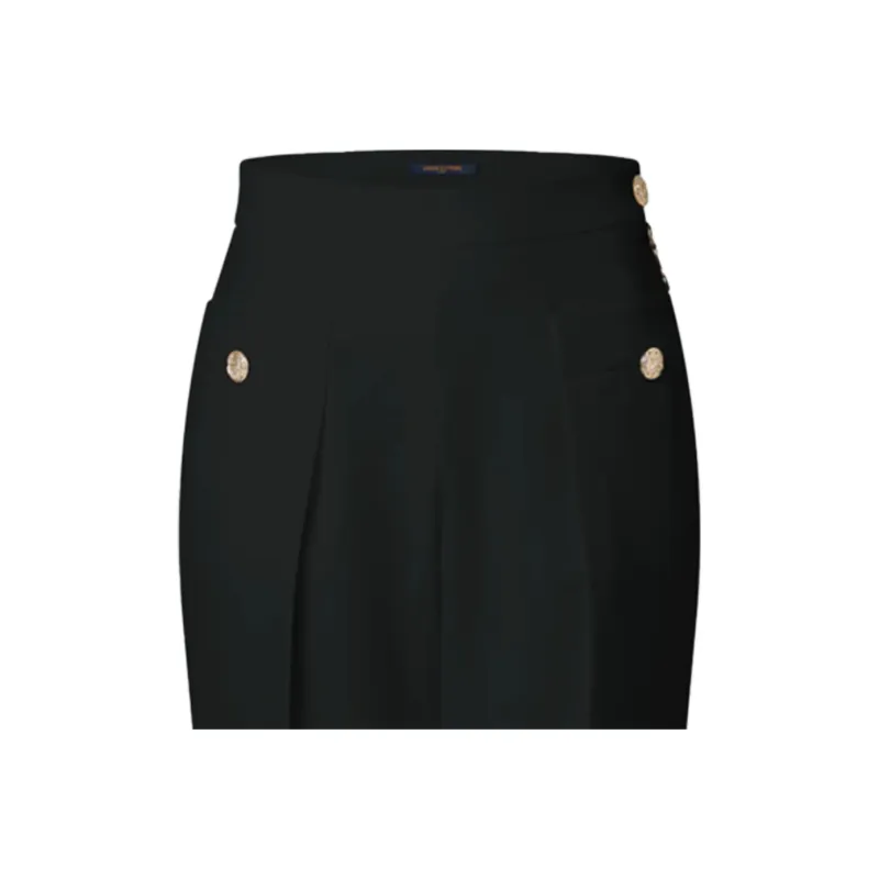 LOUIS VUITTON SS25 Women's Nautical Collection Casual Pants Women's Black-1