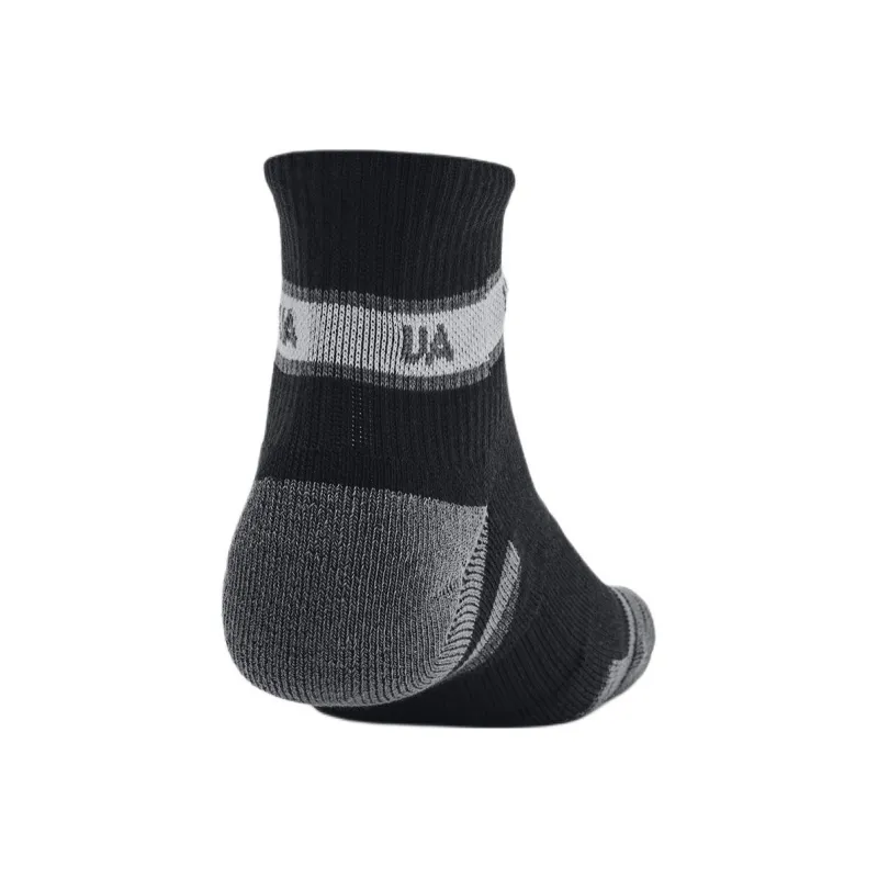 Under Armour Performance Tech Mid Calf Socks Unisex 3 Pack Black-1