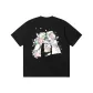 Black Floral Butterfly M Letter