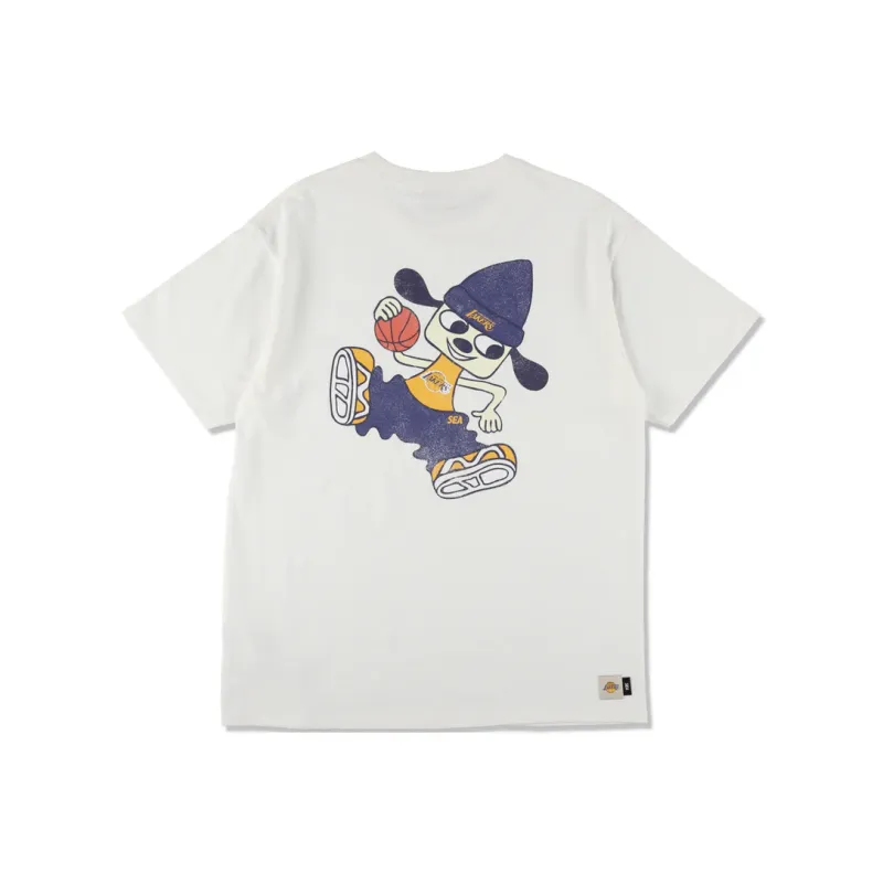 Nba X WIND AND SEA NBA X PARAPPA THE RAPPER Collaboration T-Shirts Unisex White-0