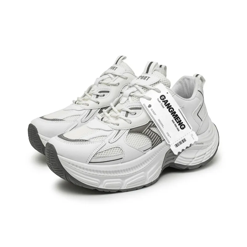 Hong Kong Meng Slip Resistant, Abrasion Resistant, Breathable Low Top Chunky Sneakers Men's-4