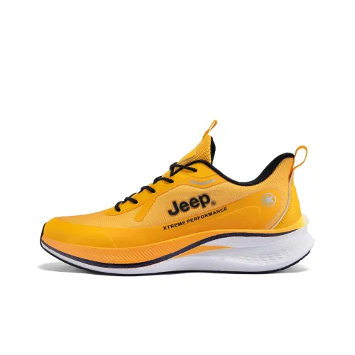 Jeep Wear resistant And Lightweight Low Top Running Shoes Men's Yellow