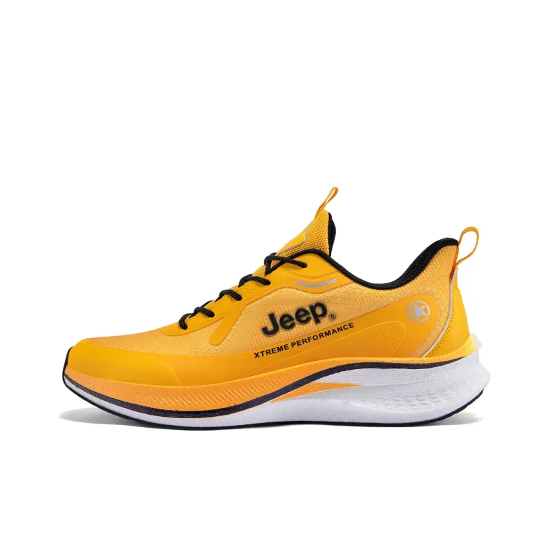 Jeep Wear-resistant And Lightweight Low-Top Running Shoes Men's Yellow-0