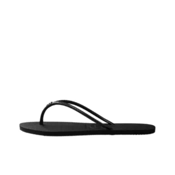 Havaianas Rubber Sole Abrasion Resistant Slip Resistant Flip Flops Women's Black
