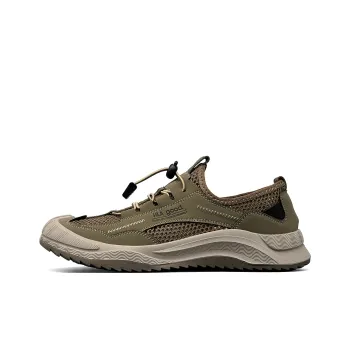 HLA Casual Shoes Men Low Top Army Green/Sand
