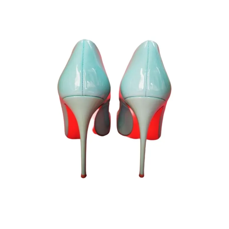 CL Kate Slim Heel High Heels 12cm Women's Lake Green-3