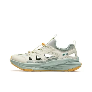 Anta Forest Exploration Abrasion Resistant Cushioning River Trekking Shoes Men's White Green