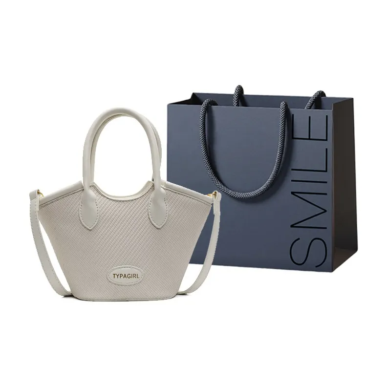 SWIMADE PU Handbag Women's Beige/Black/Black & Beige/Black & Gray-7