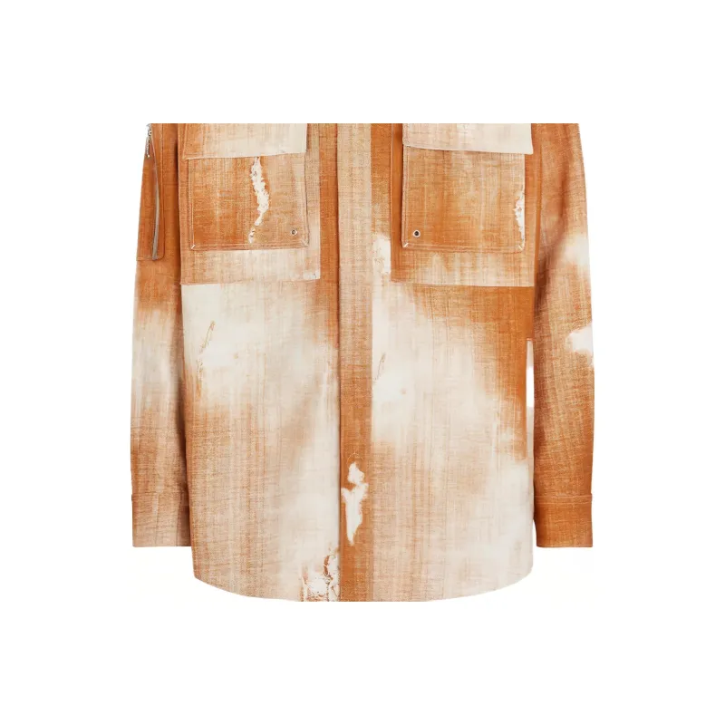 FENDI Shirts Men Orange-5