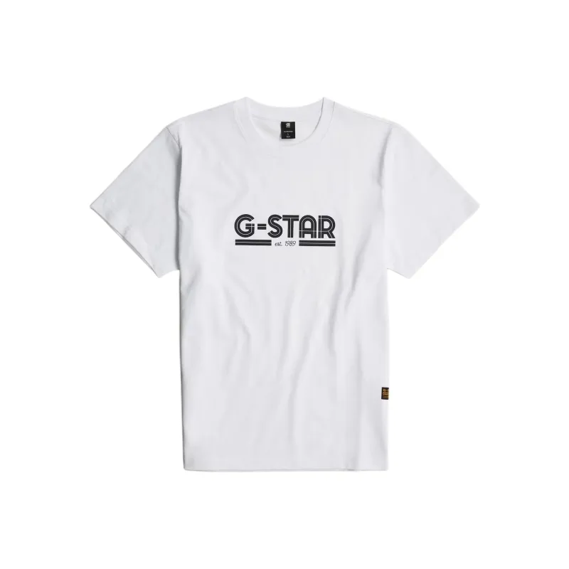 G STAR RAW T Shirt Unisex White-0