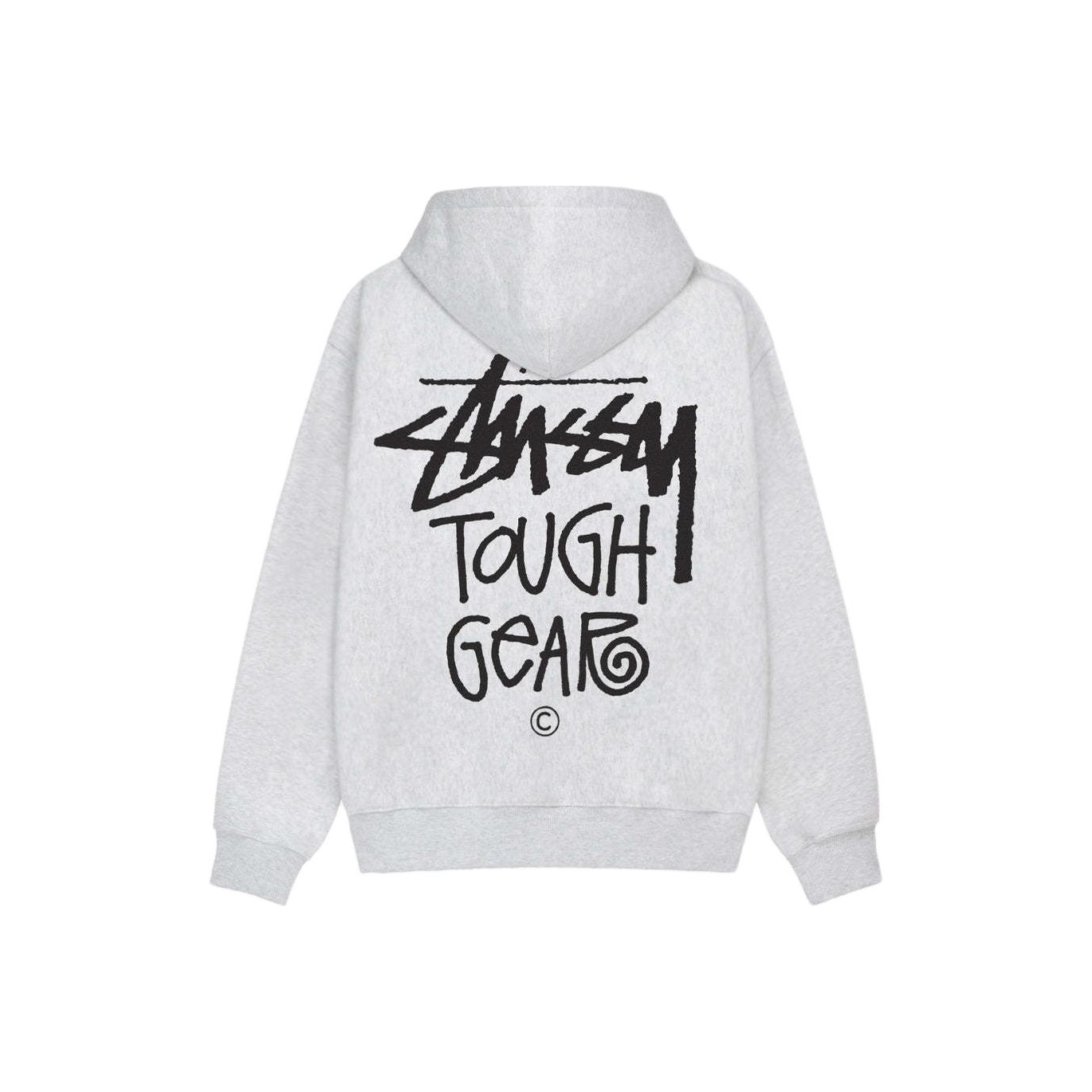 Stussy Tough Gear Hoodie Gray White L - POIZON