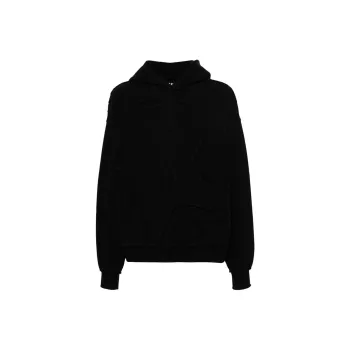 Misbhv Frayed-detailing Panelled Hoodie