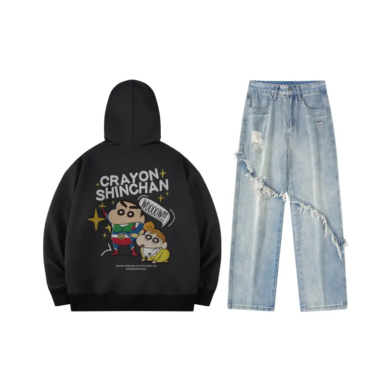 Crayon Shinchan Sweatshirt Set Unisex-25