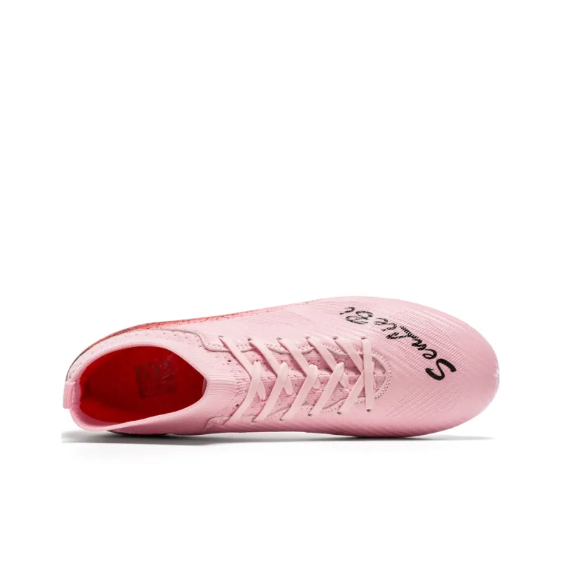 QIUTEXIONG SG Metal Long Studs Soft Ground Slip Resistant Coverage Soccer Shoes Unisex-2