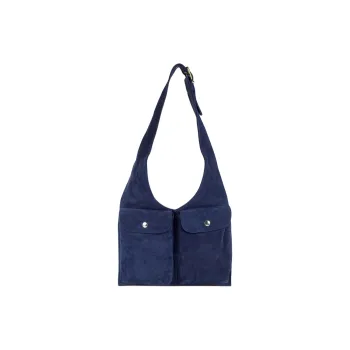 Maryam Nassir Zadeh Calf Suede Shoulder Bag Women's Blue