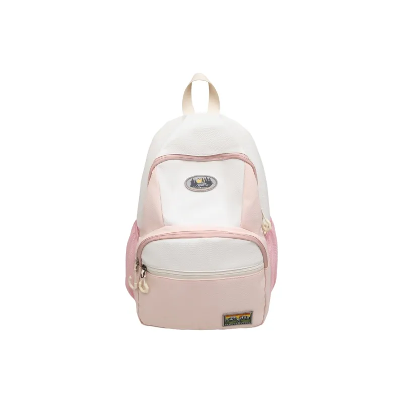 SEVENMOONS Nylon Backpack Unisex Black/Pink/Khaki/Blue-1