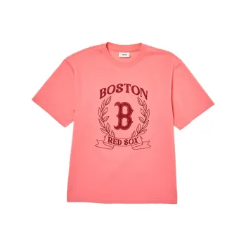 MLB Varsity Boston Red Sox T Shirt Unisex Pink